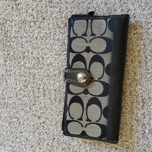 Coach black and Grey Wallet